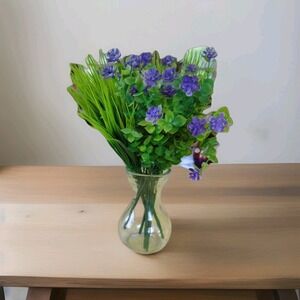 Flowers Artificial Purple Indoor Outdoor Plants 6 Pack